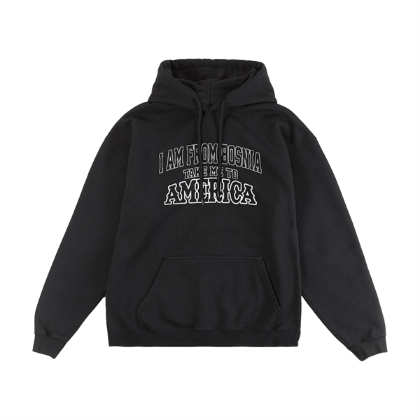 Ressue x Bosnia - Black Edition Take me to America Hoodie
