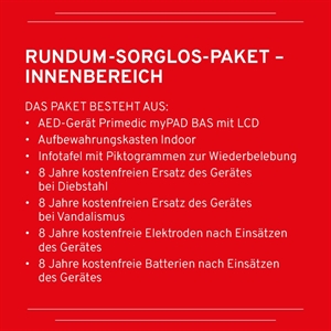 BSS – PRIMEDIC MYPAD BAS + AED INNENWANDKASTEN + INFOTAFEL + BETREUUNG